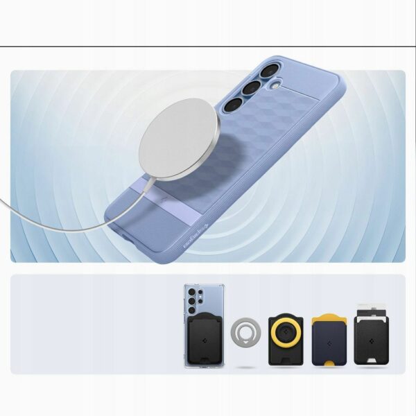 SPIGEN case PARALLAX MAG compatible with MagSafe for SAMSUNG S25 purple ish