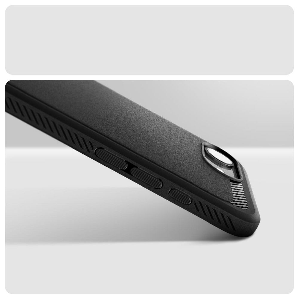 SPIGEN case RUGGED ARMOR MAG compatible with MagSafe for IPHONE 16E matte black
