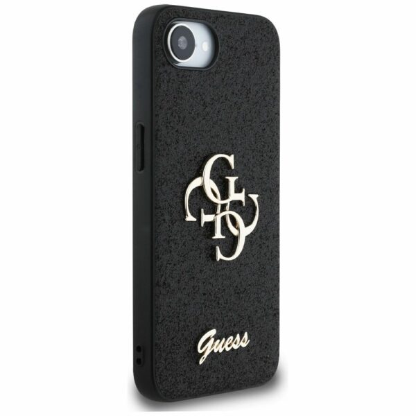 GUESS case for IPHONE 16e (SE 4 2025) GUHCPSE4HG4SGK (Fixed Glitter Big 4G) black