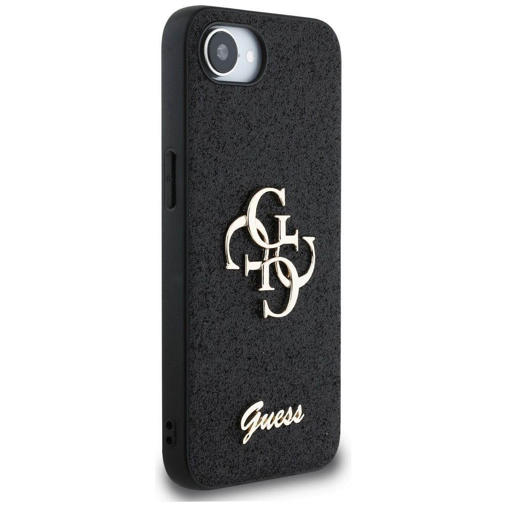 GUESS case for IPHONE 16e (SE 4 2025) GUHCPSE4HG4SGK (Fixed Glitter Big 4G) black
