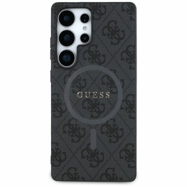 Θήκη Κινητού GUESS SAMSUNG S25 Ultra Μαύρη με Λογότυπο & Δαχτυλίδι