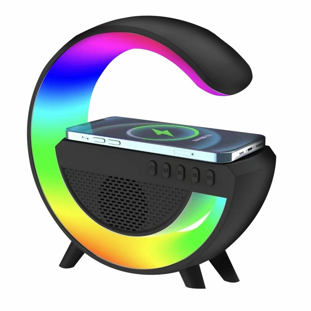 b420f4b7d41689d29dc065cd1c7bca71 Wireless LED speaker with wireless charging G500 500mah black