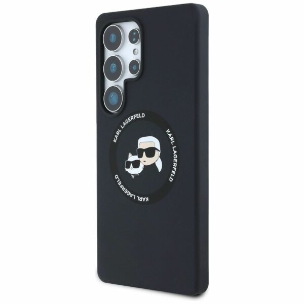 KARL LAGERFELD case for SAMSUNG S25 Ultra KLHMS25LSKCHTCK (Magnetic Silicone Double Heads) black