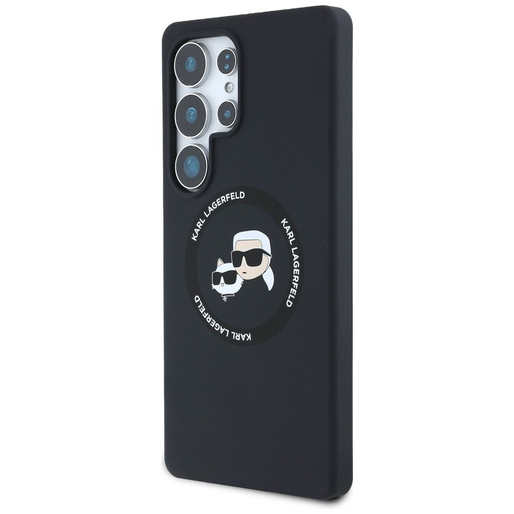 KARL LAGERFELD case for SAMSUNG S25 Ultra KLHMS25LSKCHTCK (Magnetic Silicone Double Heads) black