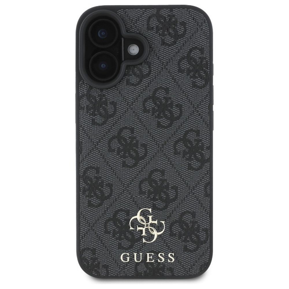 GUESS case for IPHONE 16 comaptible with MagSafe GUHMP16SP4SM4MK (PU 4G Small and Classic) black