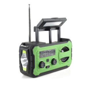 PRISTAR radio FM with flashlight 4000 mAh YX328 green