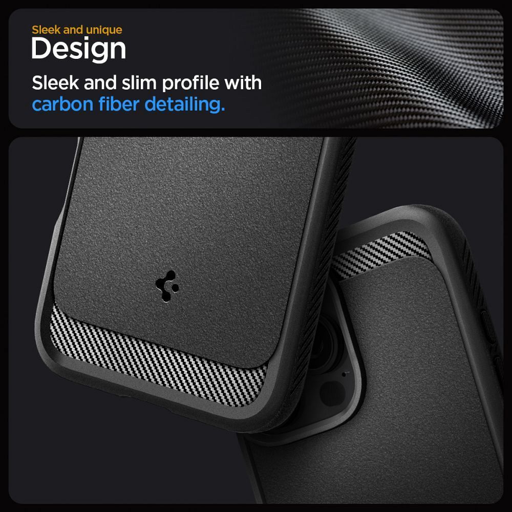 SPIGEN case RUGGED ARMOR MAG compatible with MagSafe for IPHONE 16 Pro matte black