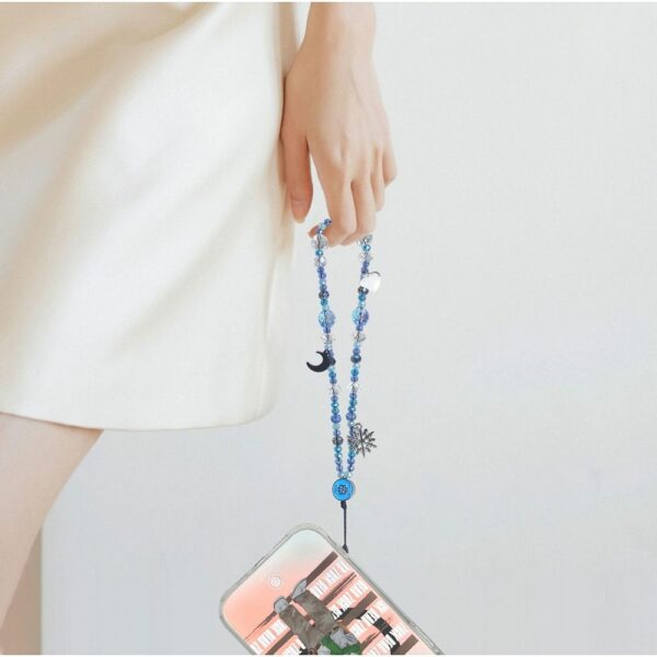ZUCK BEAR wrist strap FREDA BEADED blue