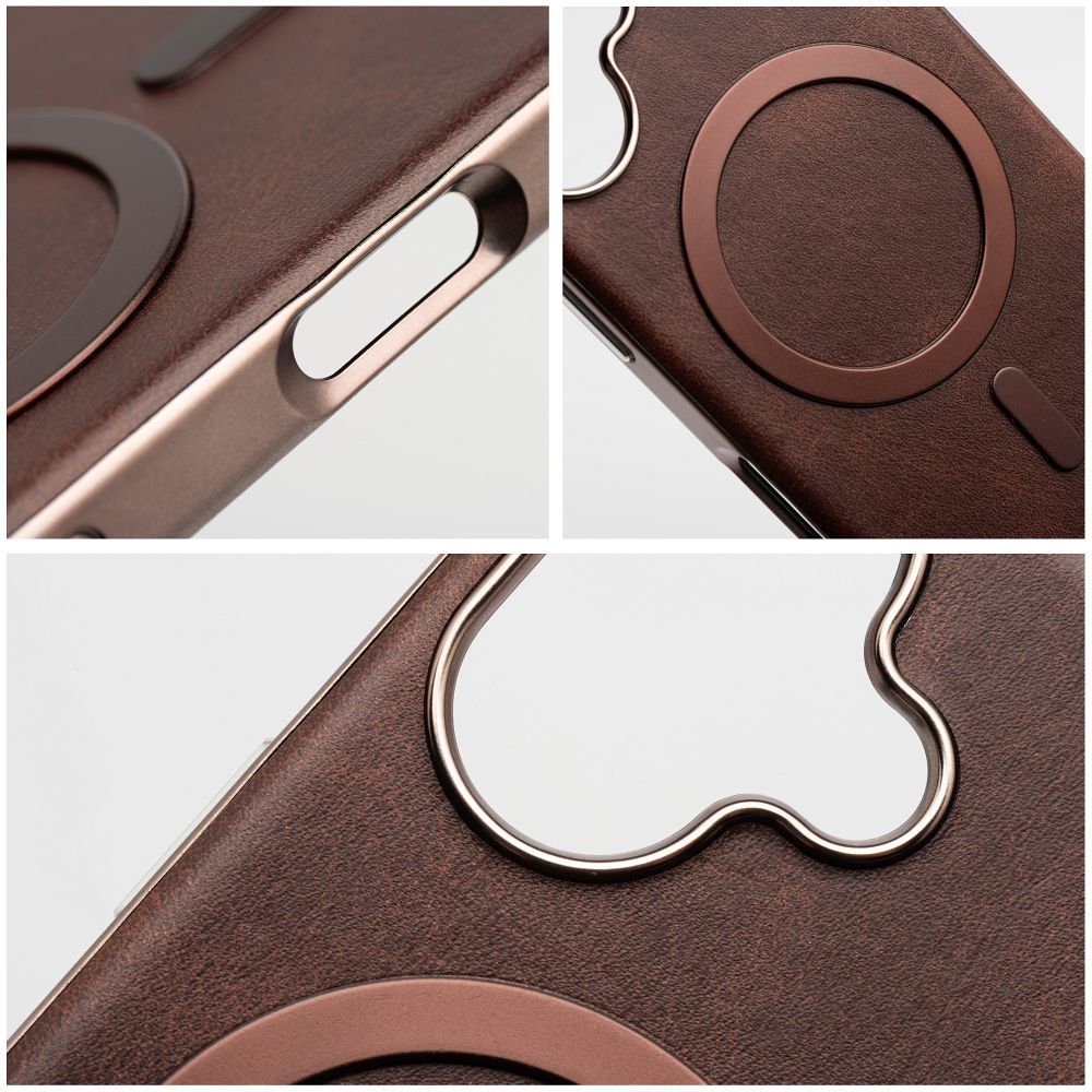 GENTLEMAN MAG COVER Case compatible with MagSafe for IPHONE 14 brown