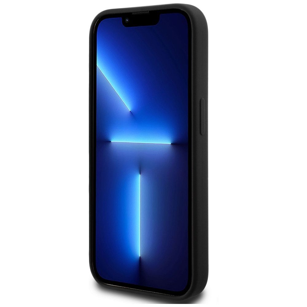KARL LAGERFELD case for IPHONE 14 Pro KLHCP14LSCMSMVK (Silicone Sign Metal Logo) black