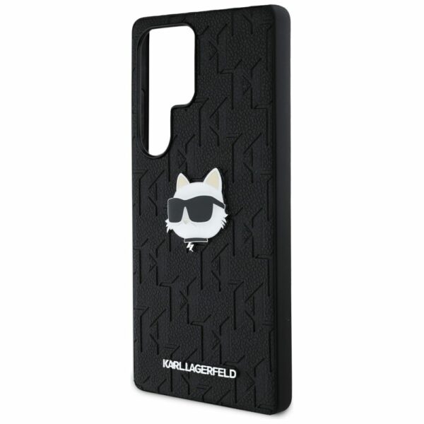 KARL LAGERFELD case for SAMSUNG S25 Ultra KLHCS25LPGKLCHPK (PU Monogram Choupette Head Pin) black