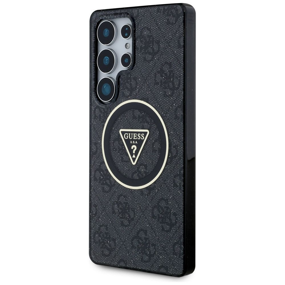 Θήκη Κινητού GUESS Samsung S25 Ultra Μαύρη Glitter Magnetic IML