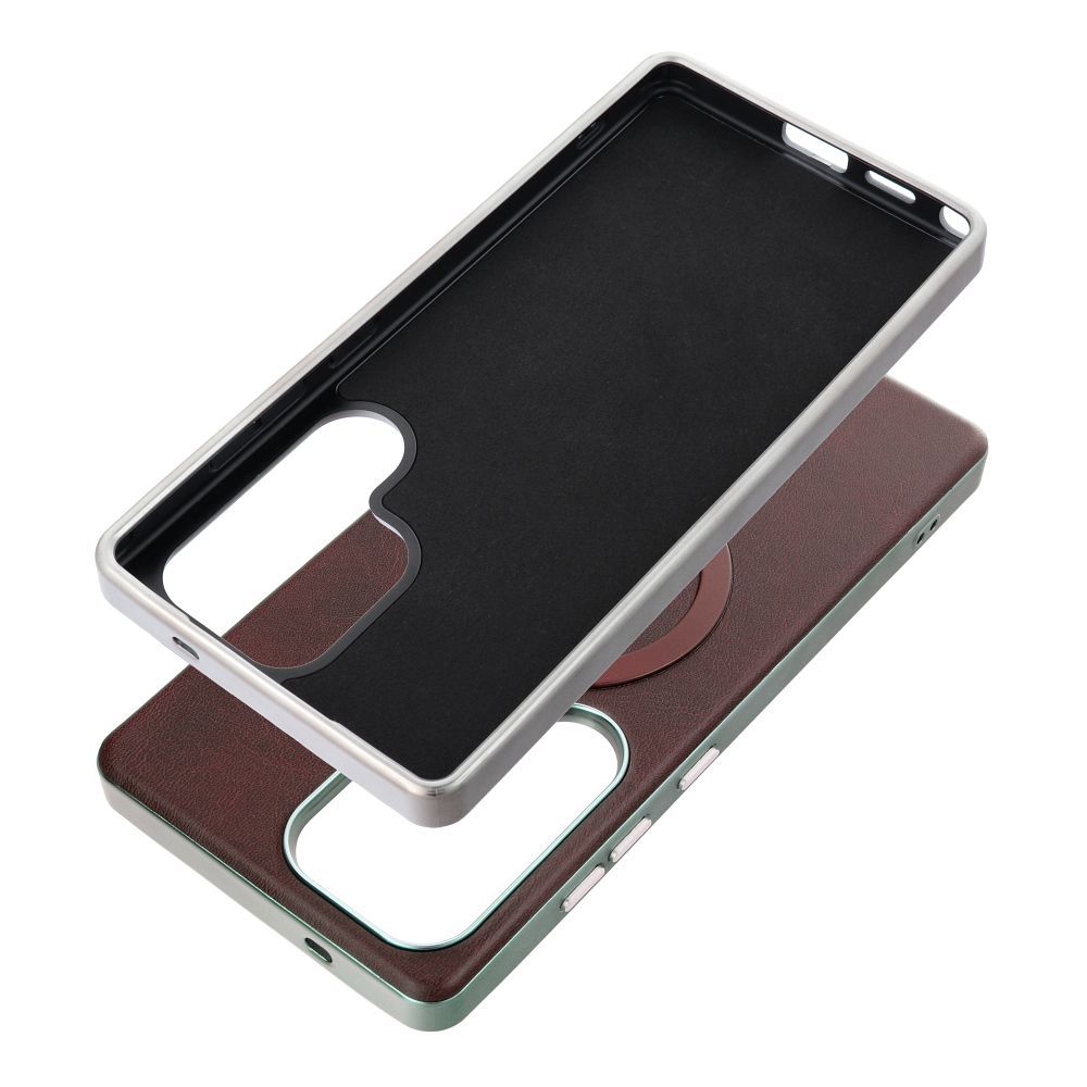 GENTLEMAN MAG COVER Case compatible with MagSafe for SAMSUNG S25 ULTRA brown