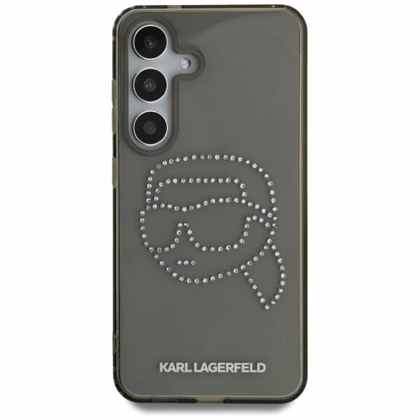 KARL LAGERFELD case for SAMSUNG S25 KLHCS25SHKHDCELK (IML Rhinestones K Head) black