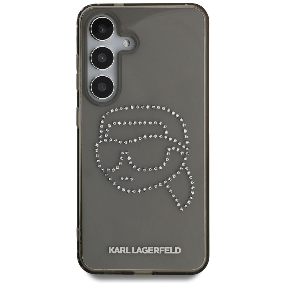KARL LAGERFELD case for SAMSUNG S25 KLHCS25SHKHDCELK (IML Rhinestones K Head) black
