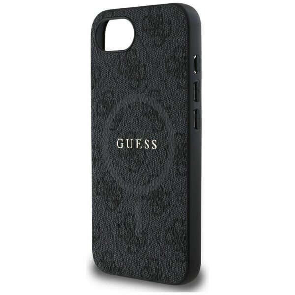 GUESS case for IPHONE 16e (SE 4 2025) compatible with MagSafe GUHMPSE4G4GFRK (PU 4G Ring Classic Logo) black