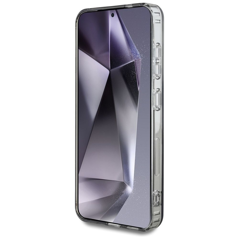 Θήκη Κινητού GUESS για Samsung S25 Μαύρη με Μαγνητικό Κούμπωμα & Στρας