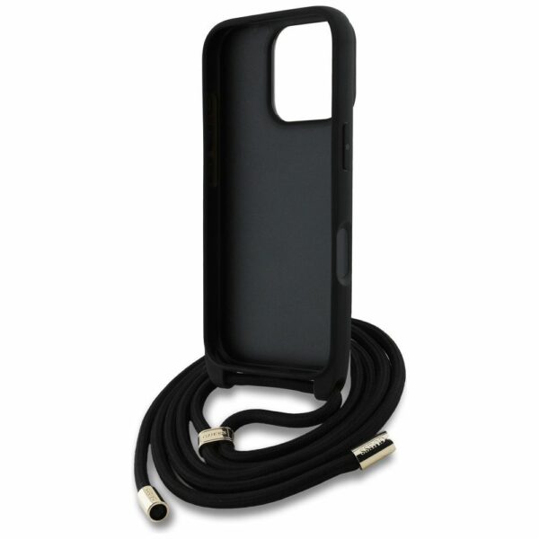GUESS case for IPHONE 16 Pro Max GUHCP16XP4GMGCRK (CBDY PU 4G Big Logo W/Cord Strap) black