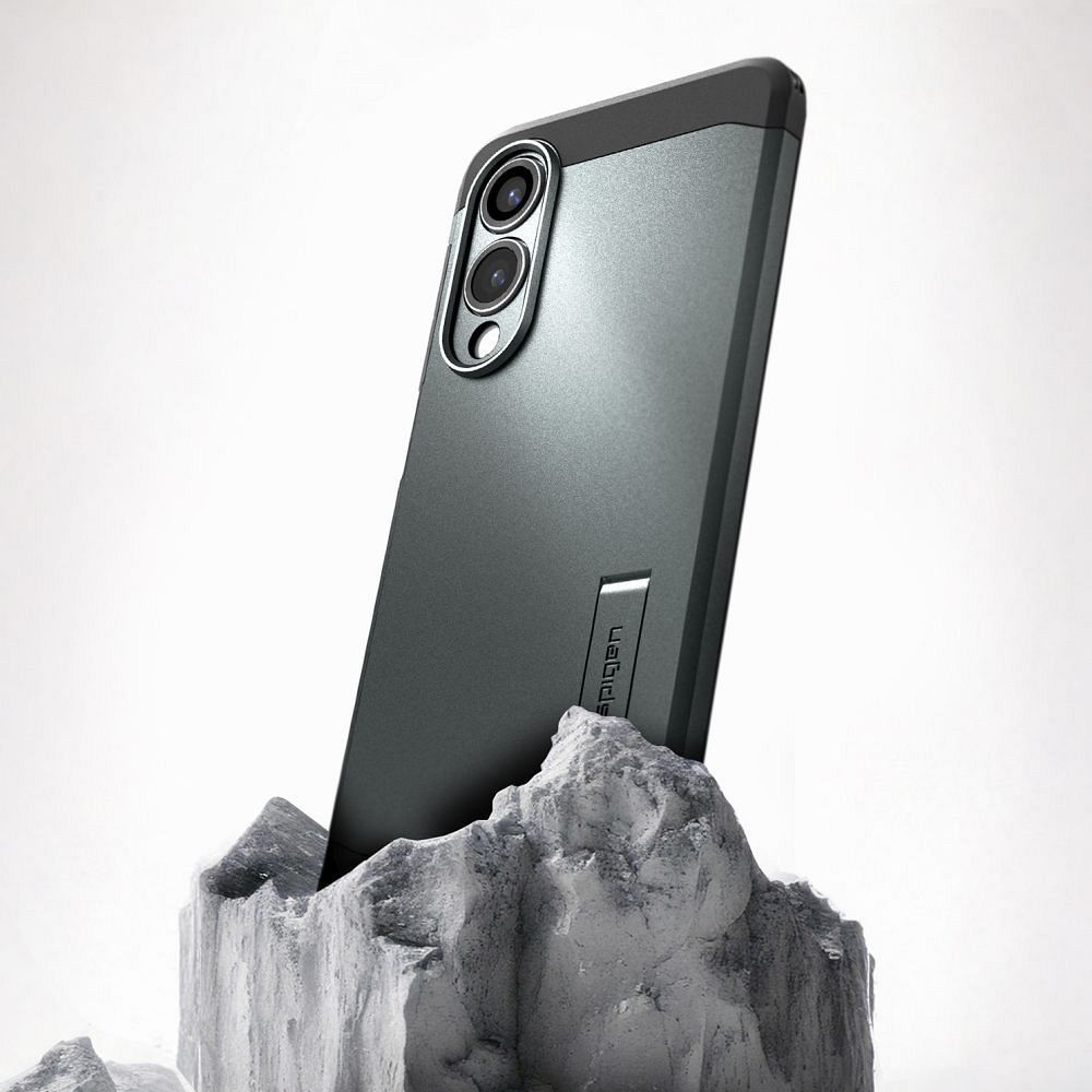 SPIGEN case TOUGH ARMOR compatible with MagSafe for SAMSUNG S25 Edge abyss green