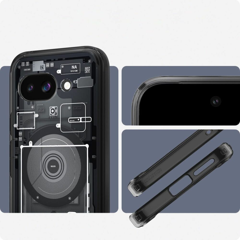 SPIGEN case ULTRA HYBRID MAG compatible with MagSafe for GOOGLE PIXEL 9A zero one black