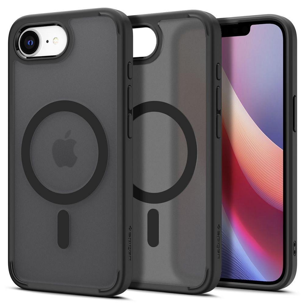 SPIGEN case ULTRA HYBRID MAG compatible with MagSafe for IPHONE 16E 2025 frost black
