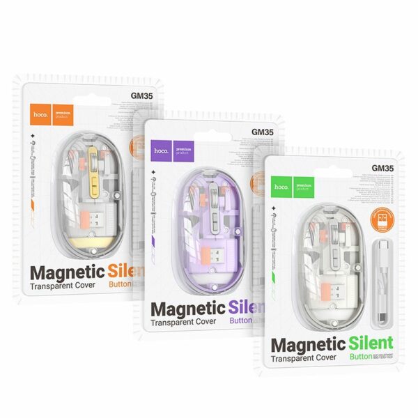 HOCO computer wireless mouse dual-mode SILENT 2,4G 1600 dpi GM35 space gray
