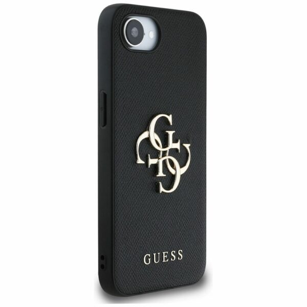 GUESS case for IPHONE 16e (SE 4 2025) GUHCPSE4PGT4MBK (PU Grained Big 4G and Classic) black