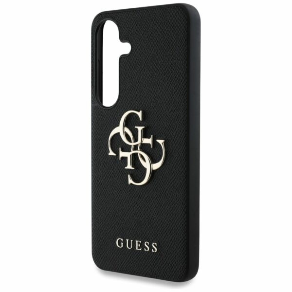 Θήκη Κινητού GUESS Samsung S25 PU Grained Big 4G Logo Μαύρη