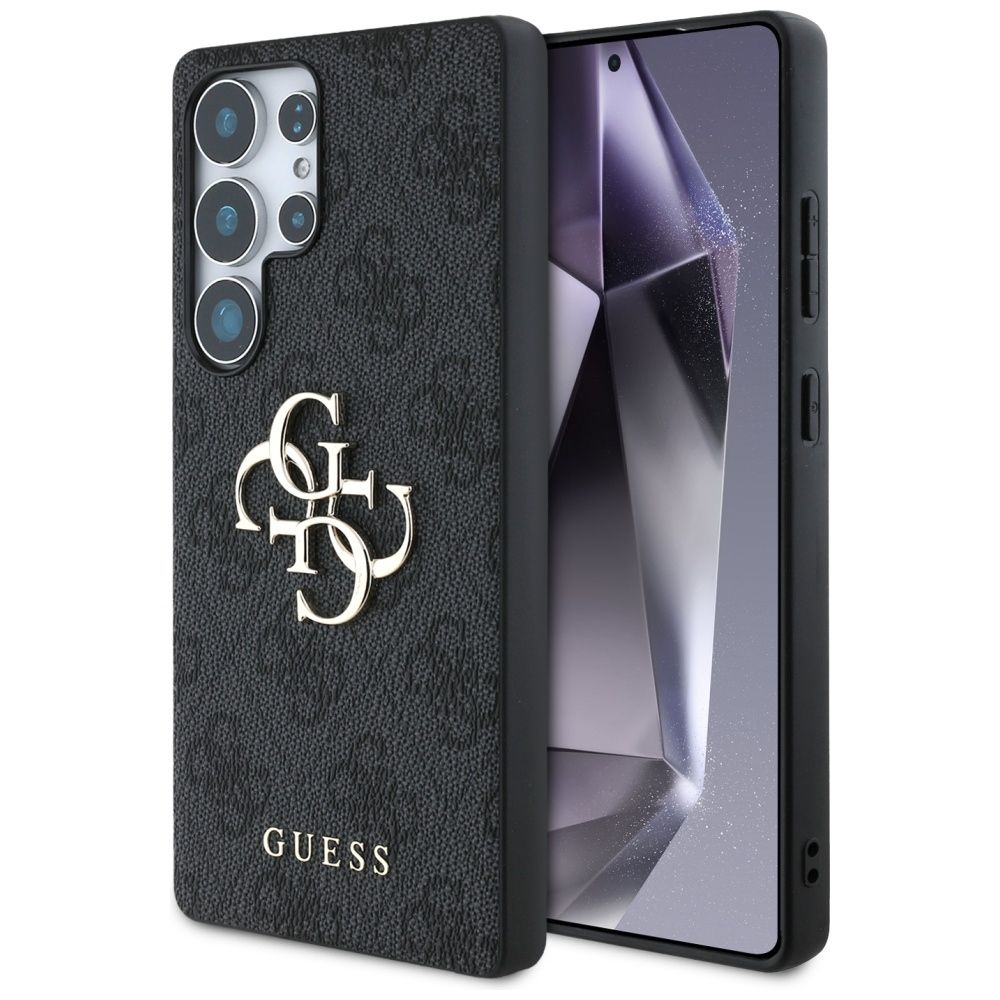 Θήκη Κινητού GUESS για Samsung S25 Ultra Μαύρη με Λογότυπο (4G PU) GUHCS25L4GMGGR