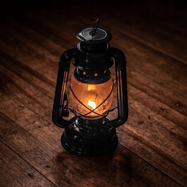 Oil lamp 24.5 cm RC034 blue