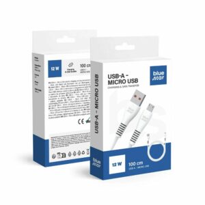 BLUE STAR cable USB A to Micro USB 2A 12W DC99M 1 m white