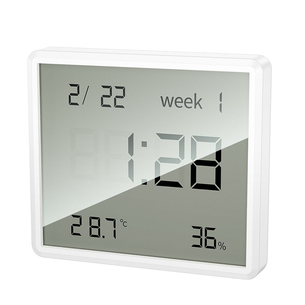 HOCO electronic clock with hygrothermometer HX41 white