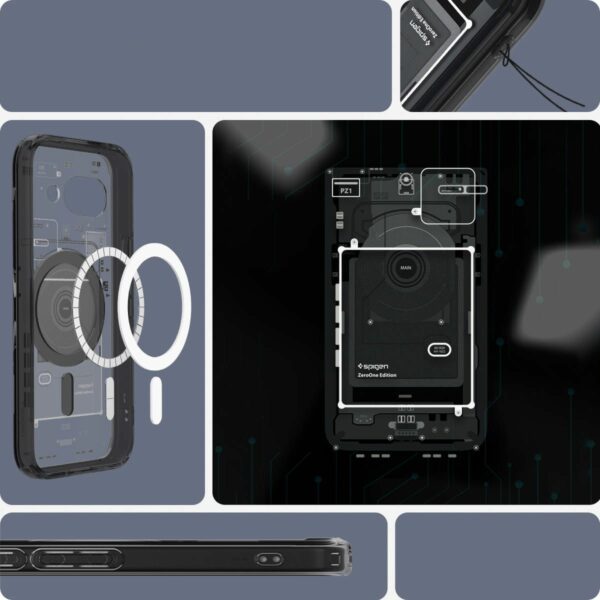 SPIGEN case ULTRA HYBRID MAG compatible with MagSafe for GOOGLE PIXEL 9A zero one black