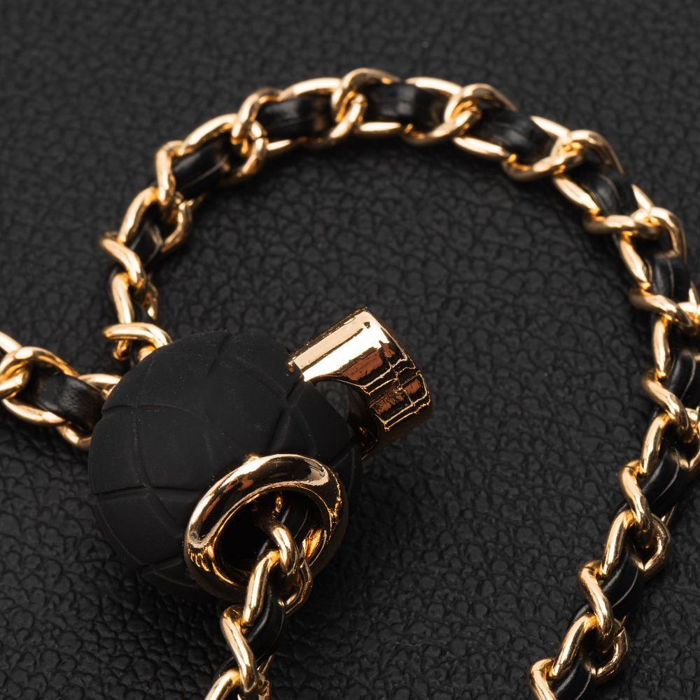 Chain / Rope with holder GLAMOUR fit all models 80mm max width BLACK