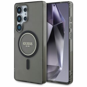 Θήκη Κινητού GUESS Samsung S25 Ultra Μαύρη Glitter Μαγνητική