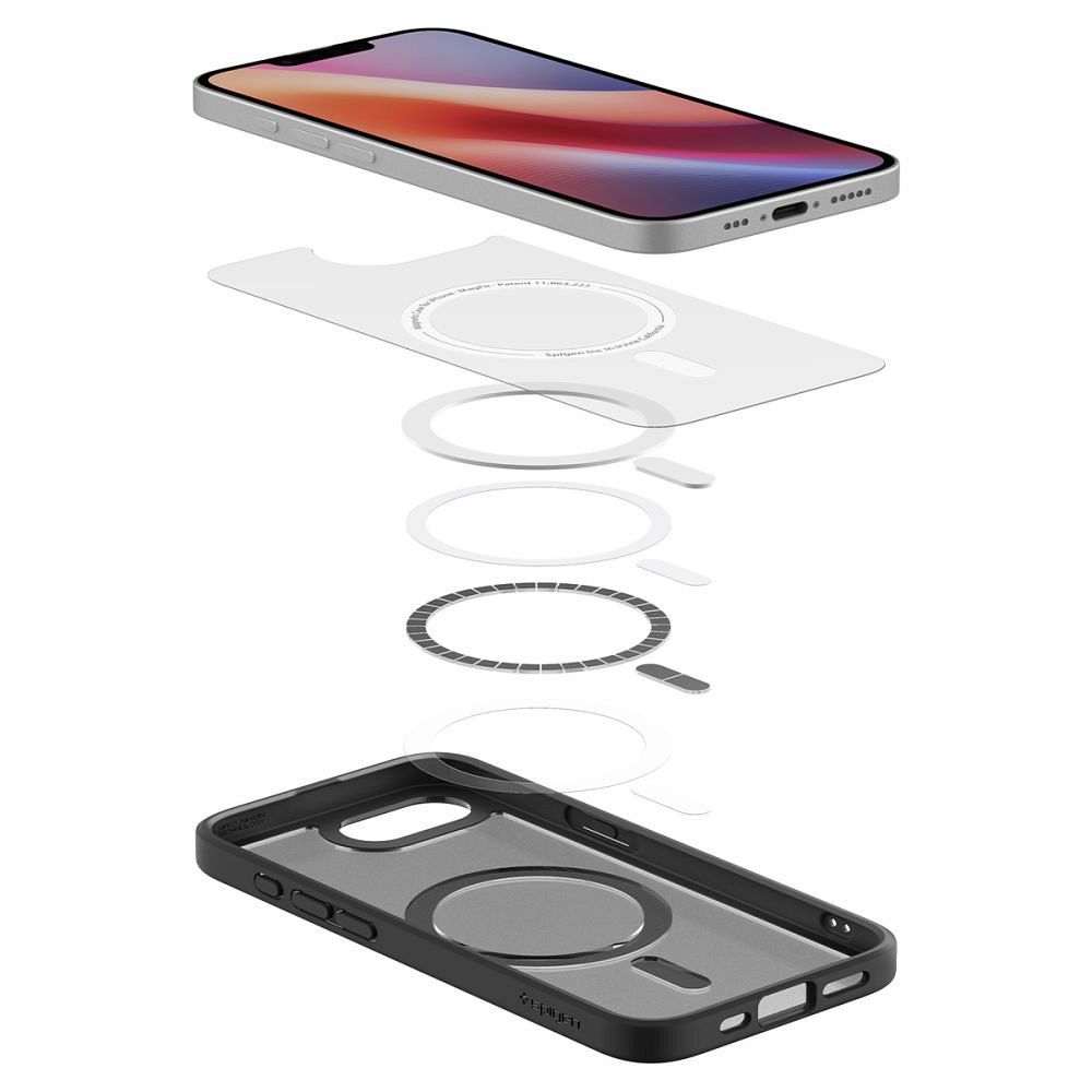 SPIGEN case ULTRA HYBRID MAG compatible with MagSafe for IPHONE 16E 2025 frost black