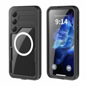 Waterproof case SHELLBOX MARS with metal ring for SAMSUNG S25 Plus black