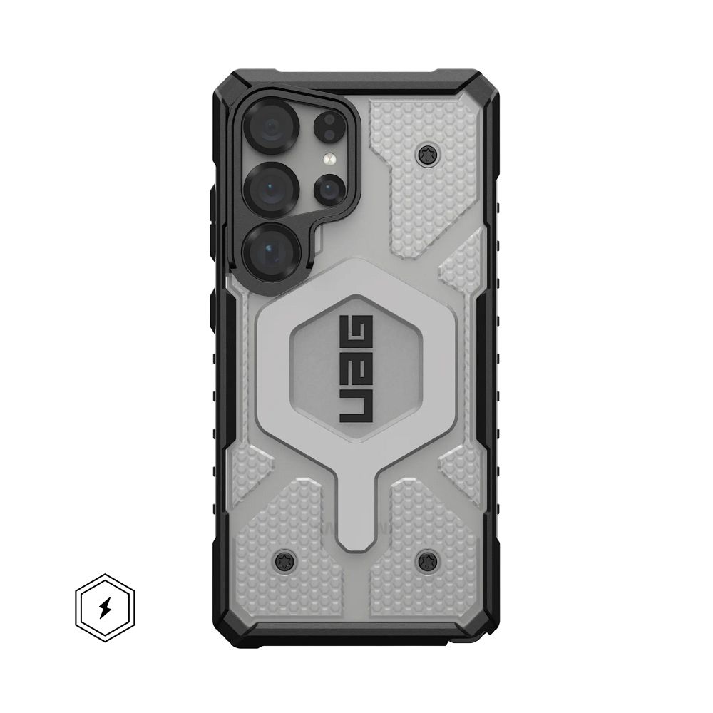 Θήκη UAG Pathfinder Clear Magnet Ice/Silver για Samsung S25 Ultra 5G με Ενσωματωμένο Μαγνήτη