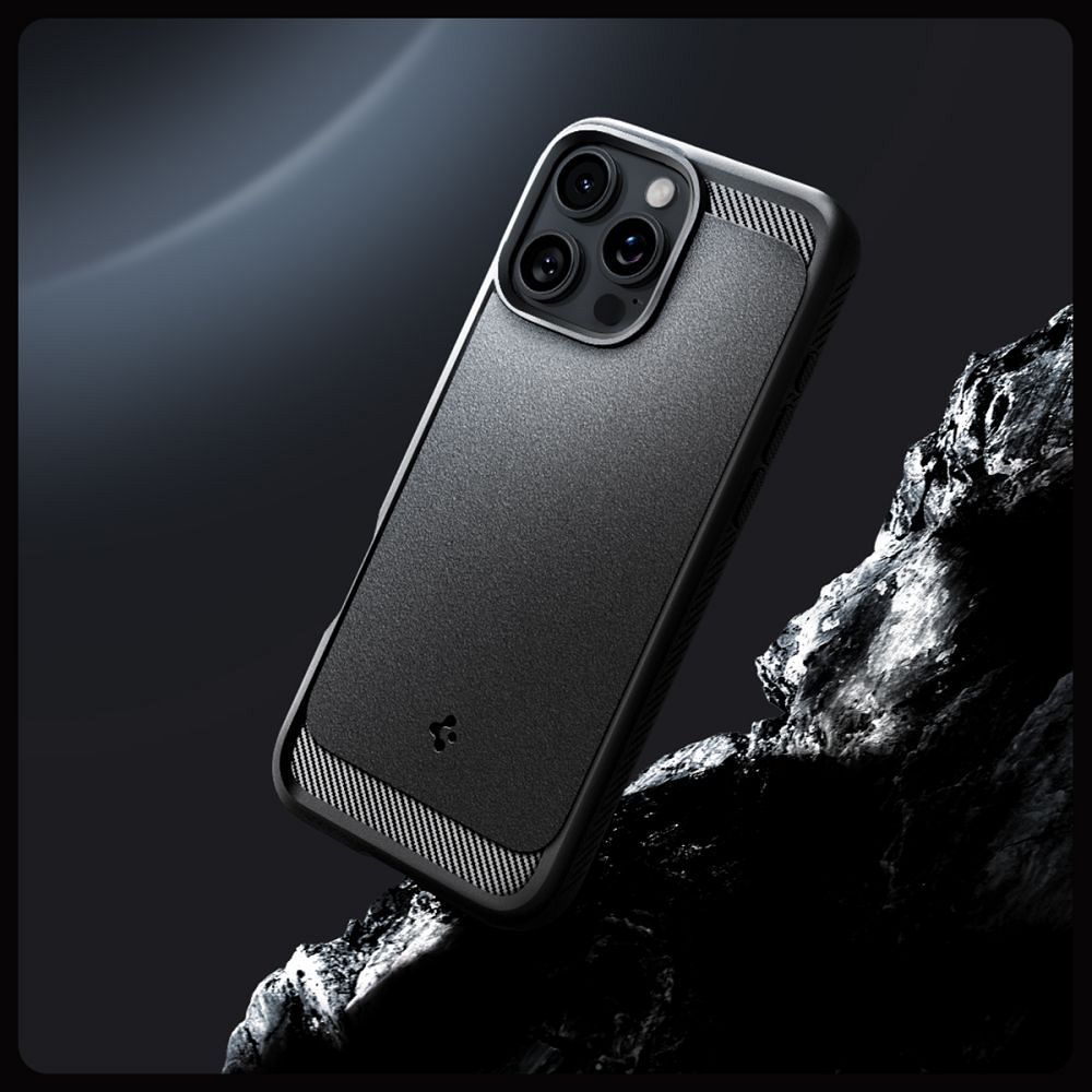 SPIGEN case RUGGED ARMOR MAG compatible with MagSafe for IPHONE 16 Pro matte black