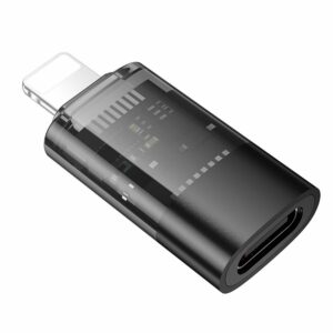 Αντάπτορας HOCO UA36A OTG Lightning σε Type C - Διαφανές Μαύρο