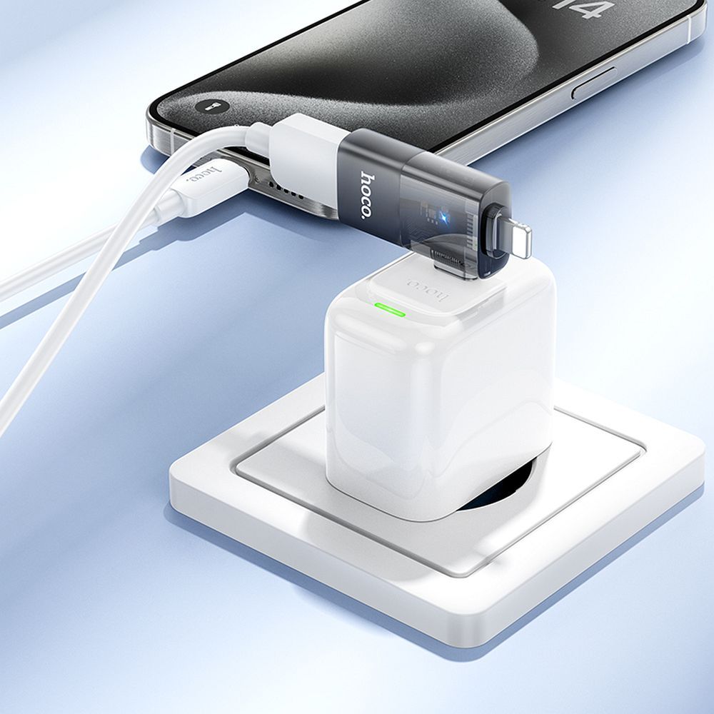HOCO UA36E OTG Adapter: Lightning & Type-C σε USB-A - Μαύρο