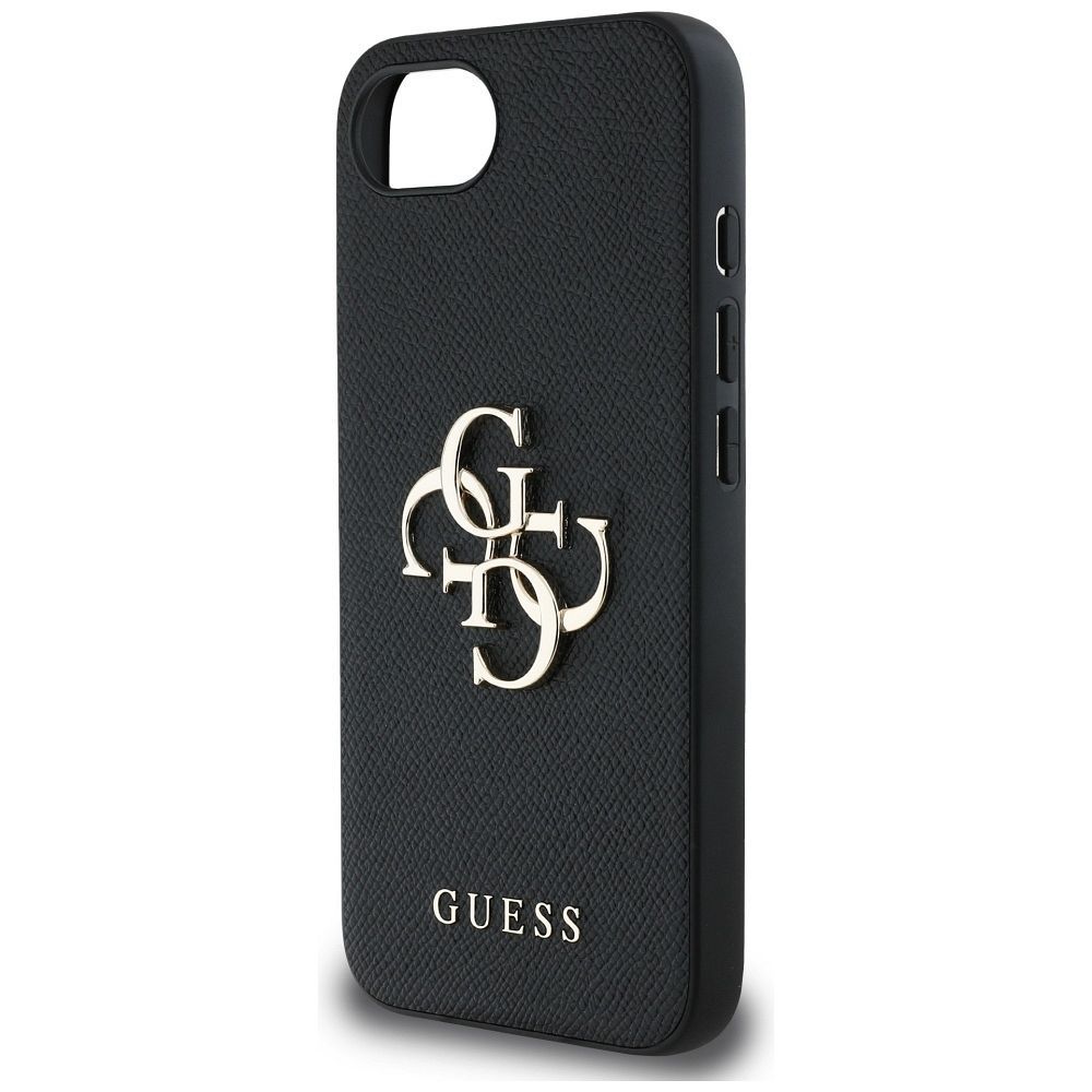 GUESS case for IPHONE 16e (SE 4 2025) GUHCPSE4PGT4MBK (PU Grained Big 4G and Classic) black