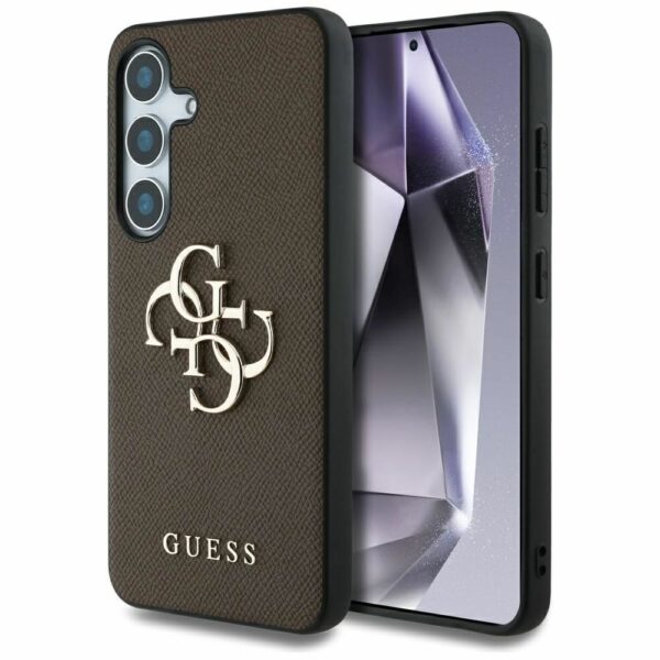 Θήκη Κινητού GUESS SAMSUNG S25 PU Grained Big 4G Logo Καφέ