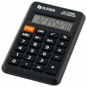 Αριθμομηχανή Τσέπης ELEVEN LC-310NR Μαύρη - Οικονομική & Αξιόπιστη