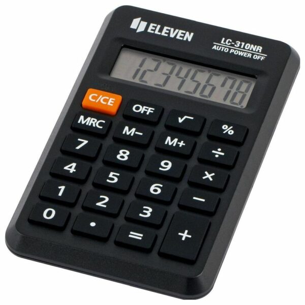 Αριθμομηχανή Τσέπης ELEVEN LC-310NR Μαύρη - Οικονομική & Αξιόπιστη