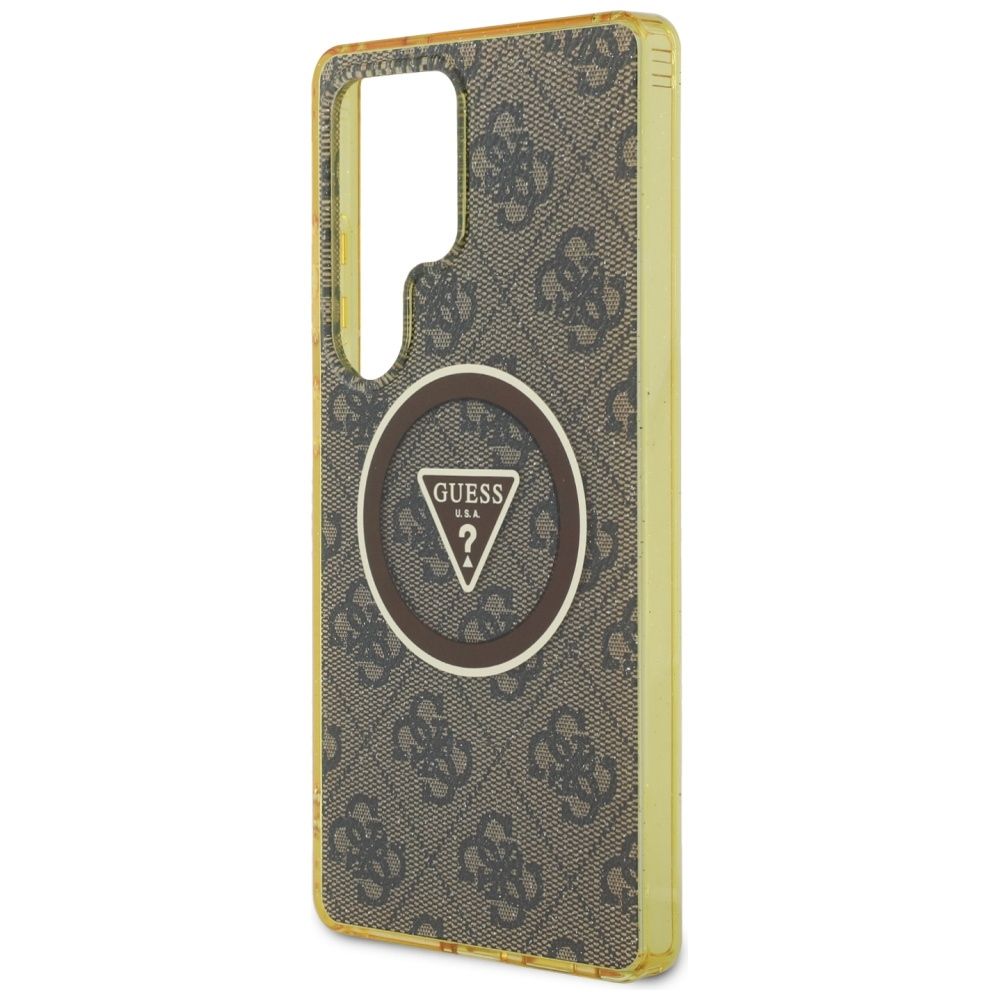 Θήκη Κινητού GUESS για Samsung S25 Ultra Brown Glitter (Magnetic IML)