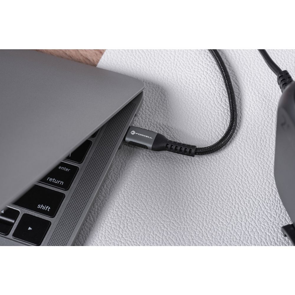 FORCELL F-ENERGY C257 cable USB A to Lightning 2,4A 12W Cafule 2 m black