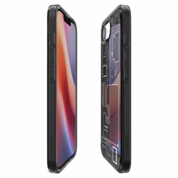SPIGEN case ULTRA HYBRID MAG compatible with MagSafe for IPHONE 16E 2025 zero one black