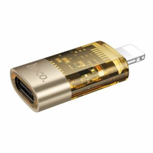 HOCO OTG Adapter Lightning σε Type-C UA36A Χρυσό Διάφανο