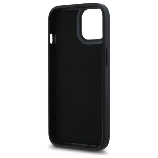 KARL LAGERFELD case for IPHONE 15 KLHCP15S3DRKSDLK (3D Rubber Signature) black